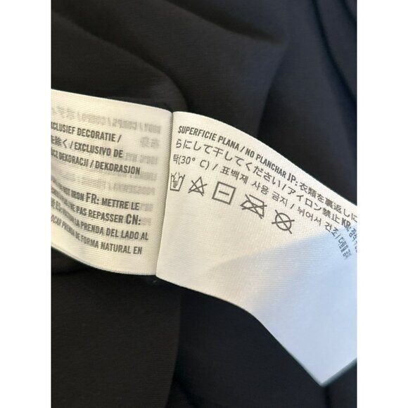 Abercrombie & Fitch Black Sequin Puff Sleeve Ruched Sleeves Medium Round Neck - Picture 6 of 6